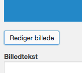 WordPress Rediger billede knap